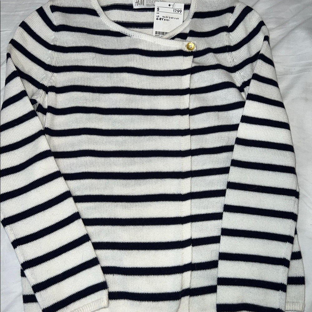 Girls H&M Navy Sweater